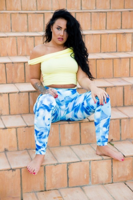 pantalons de yoga étalés art haute définition images