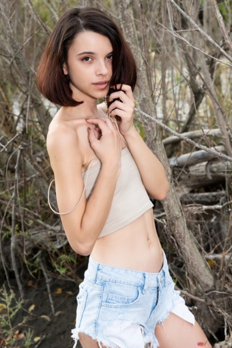 adolescente brune maigre joli art photos